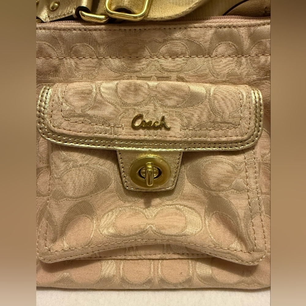 Authentic Coach Pink Crossbody Bag